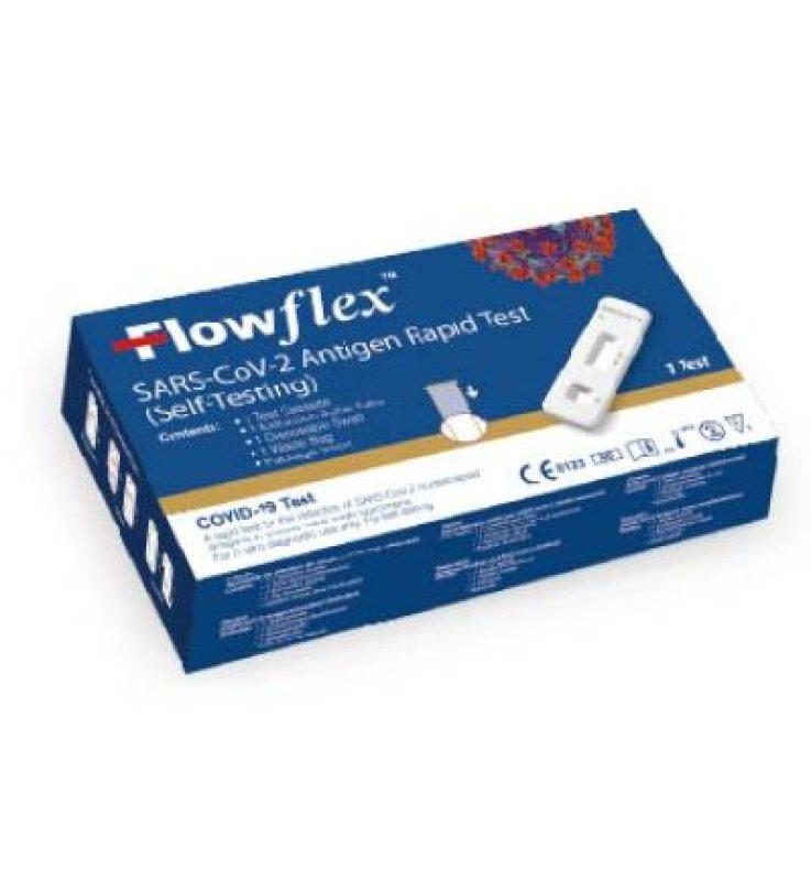 ACON FLOWFLEX SARS-COV-2 TEST RAPIDO ANTIGENICO AUTODIAGNOSIKIT COMPOSTO DA 1 TEST E TUBI ESTRAZIONE TAPPO SIGILLATO INALLUMINIO ACON FLOWFLEX SARS-COV-2 TEST RAPIDO ANTIGENICO AUTODIAGNOSIKIT COMPOSTO DA 1 TEST E TUBI ESTRAZIONE TAPPO SIGILLATO INALLUMINIO