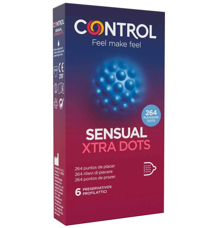 CONTROL SENSUAL XTRA DOTS 6 PEZZI