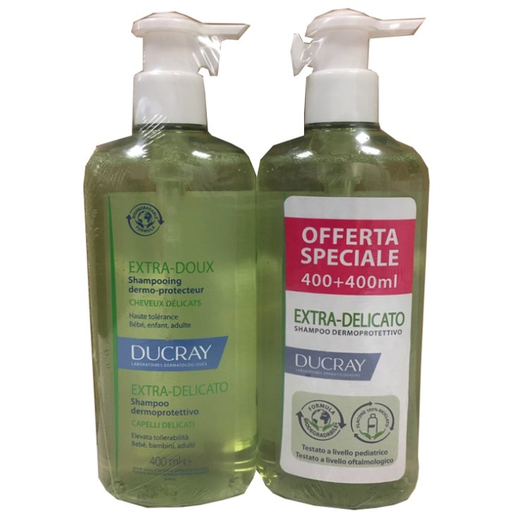 DUCRAY EXTRA DELICATO SHAMPOO DERMOPROTETTIVO 2X400 ML PROMO DUCRAY EXTRA DELICATO SHAMPOO DERMOPROTETTIVO 2X400 ML PROMO