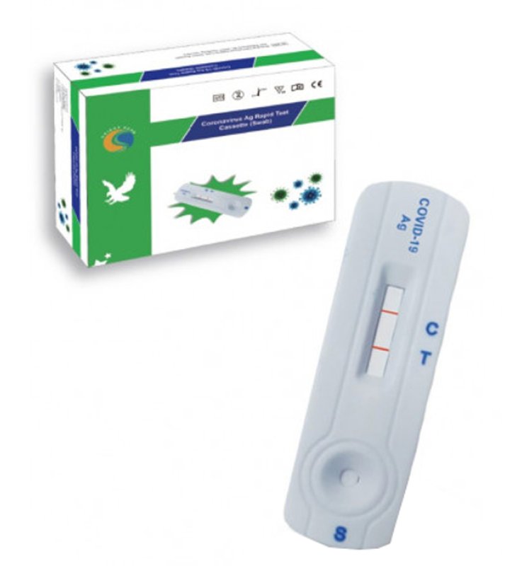 TEST ANTIGENICO RAPIDO COVID-19 ORIENT GENE DETERMINAZIONE QUALITATIVA ANTIGENI SARS-COV-2 IN TAMPONI NASALI/NASOFARINGEI MEDIANTE IMMUNOCROMATOGRAFIA 20 PEZZI USO PROFESSIONALE