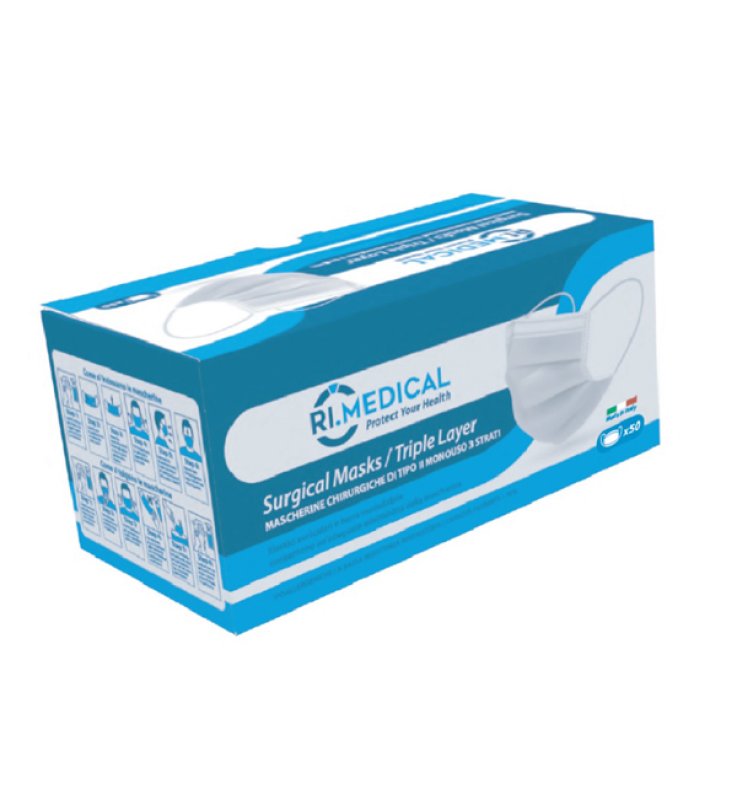 MASCHERINA CHIR 50P COLOR ASSORT