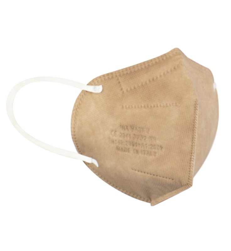 MASCHERINA FFP2 ADULTO BEIGE CE 2848 1 PEZZO