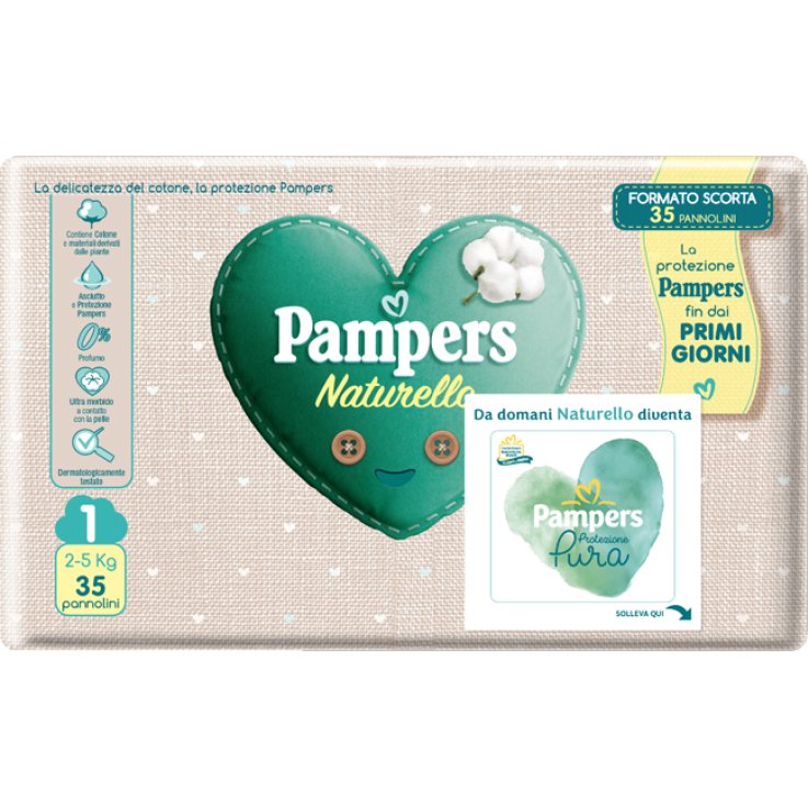 PAMPERS NATURELLO NEWBORN 35PZ PAMPERS NATURELLO NEWBORN 35PZ