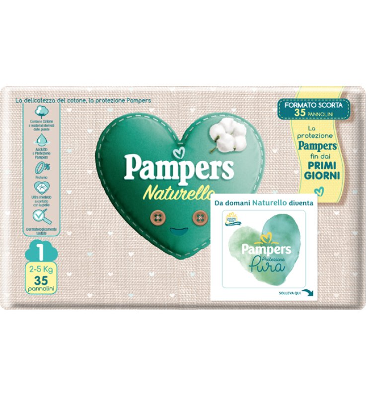 PAMPERS NATURELLO NEWBORN 35PZ PAMPERS NATURELLO NEWBORN 35PZ