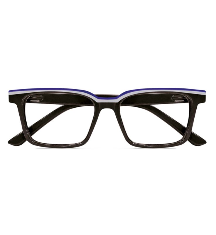 OCCHIALE DA LETTURA PREMONTATO TWINS GOLD BELLAG NERO/BLU +1,50