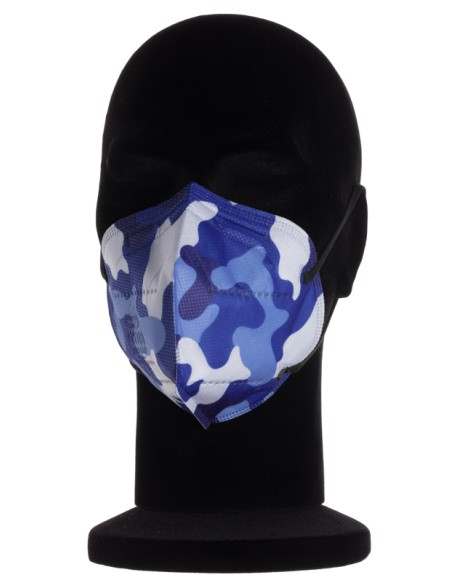 MYMASK PRO MASCHERINA FFP2 TIPO IIR CAMO BLU 10 PEZZI