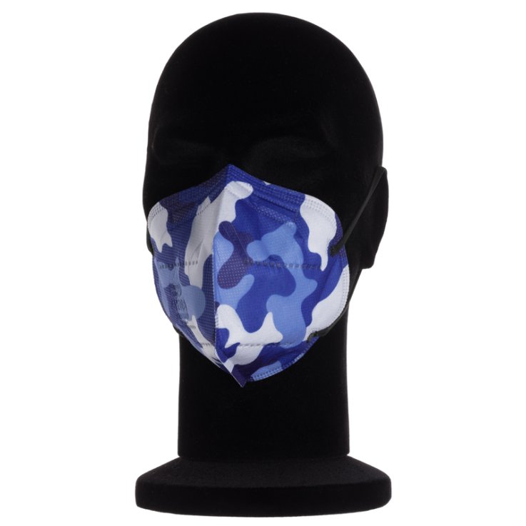 MYMASK PRO MASCHERINA FFP2 TIPO IIR CAMO BLU 10 PEZZI MYMASK PRO MASCHERINA FFP2 TIPO IIR CAMO BLU 10 PEZZI