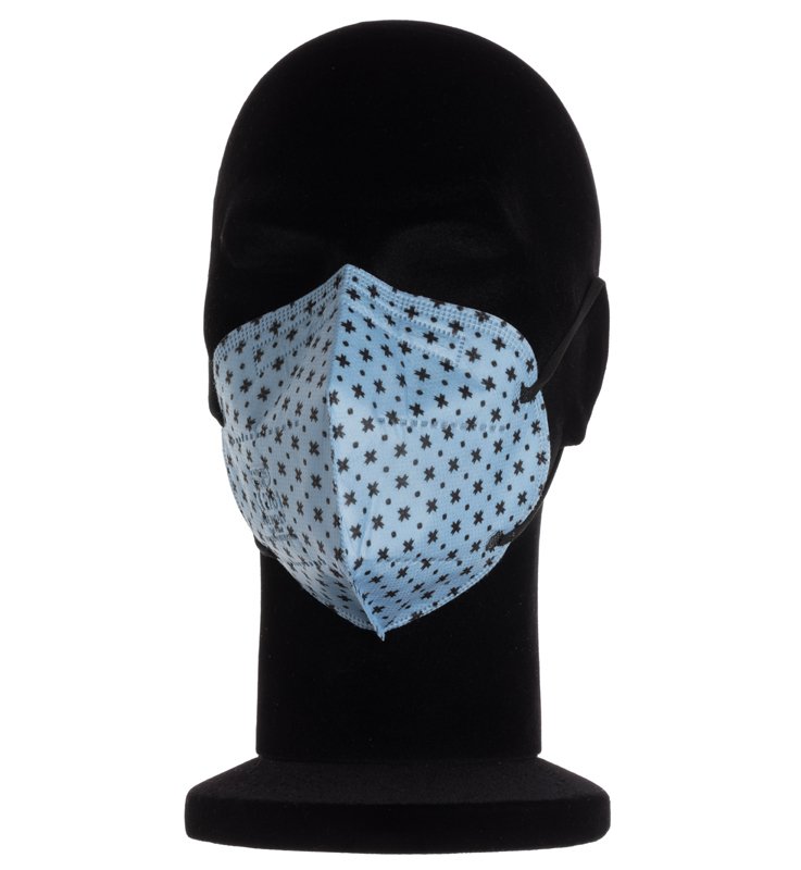 MYMASK PRO MASCHERINA FFP2 TIPO IIR CROCE CELESTE 10 PEZZI