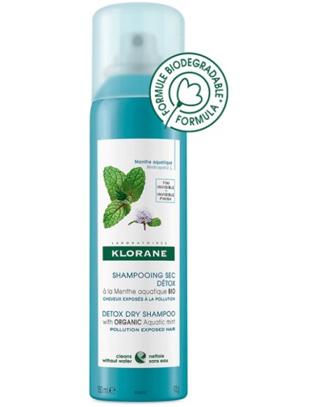 KLORANE SHAMPOO SECCO MENTA 150 ML