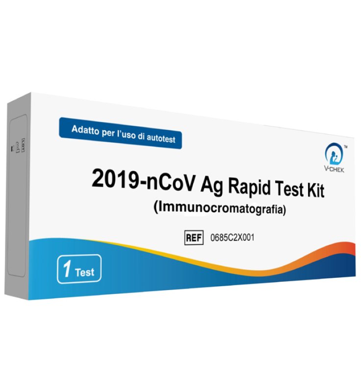 TEST ANTIGENICO RAPIDO COVID-19 V-CHEK AUTODIAGNOSTICO DETERMINAZIONE QUALITATIVA ANTGENI SARS-COV-2 IN TAMPONI NASALI MEDIANTE IMMUNOCROMATOGRAFIA TEST ANTIGENICO RAPIDO COVID-19 V-CHEK AUTODIAGNOSTICO DETERMINAZIONE QUALITATIVA ANTGENI SARS-COV-2 IN TAMPONI NASALI MEDIANTE IMMUNOCROMATOGRAFIA