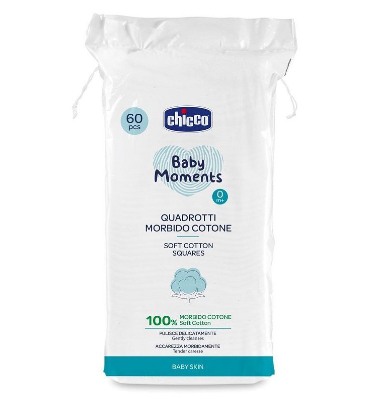CHICCO BABY MOMENTS QUADROTTI 60 PEZZI