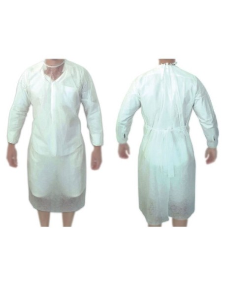 CAMICE MONOUSO TNT BIANCO(LACCI CAMICE MONOUSO TNT BIANCO(LACCI