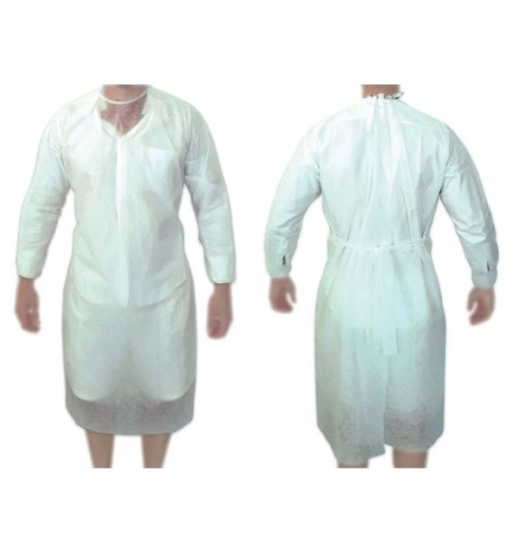 CAMICE MONOUSO TNT BIANCO(LACCI