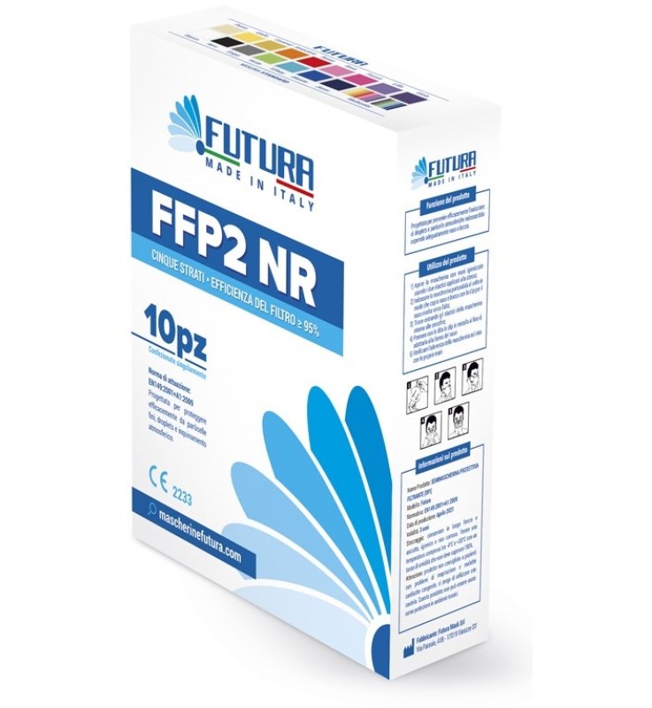 FUTURA FFP2 NR SEMIMASCHERINA SMAL BLUETTE 10 PEZZI FUTURA FFP2 NR SEMIMASCHERINA SMAL BLUETTE 10 PEZZI