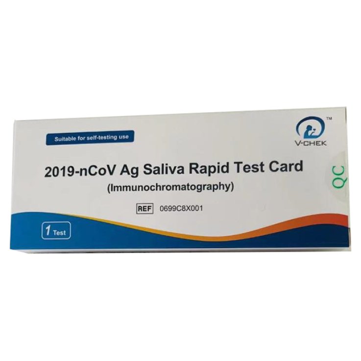 V-CHEK 2019-NCOV ANTIGEN SALIVA RAPID TEST CARD IMMUNOCHROMATOGRAPHY SELFTEST 1 PEZZO V-CHEK 2019-NCOV ANTIGEN SALIVA RAPID TEST CARD IMMUNOCHROMATOGRAPHY SELFTEST 1 PEZZO