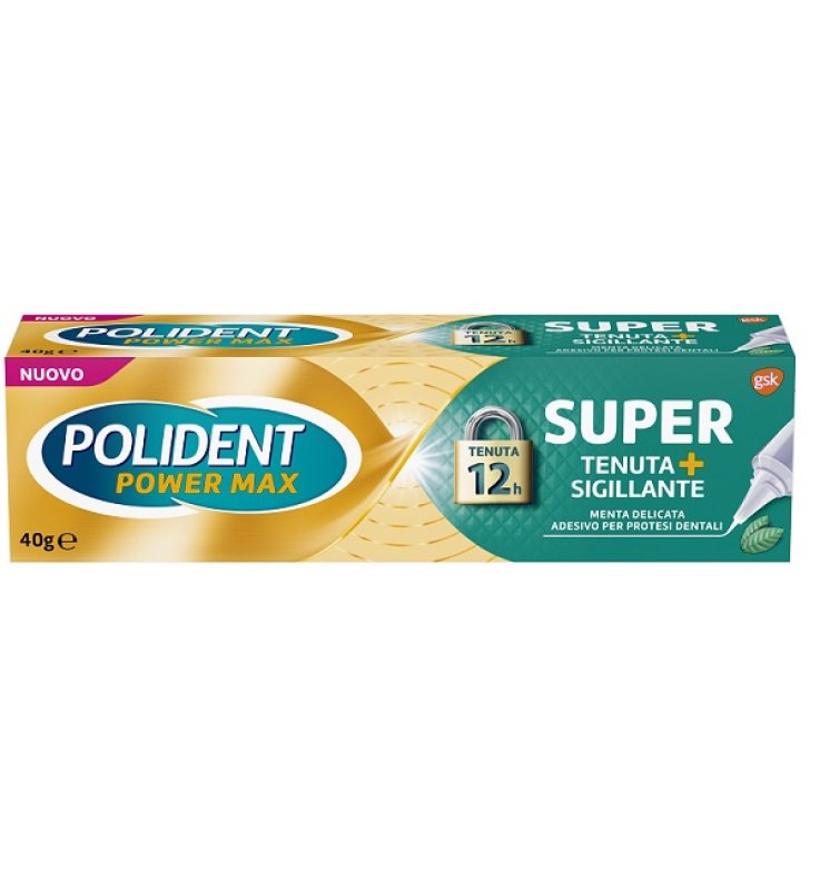 POLIDENT SUPER TENUTA + SIGILLANTE MENTA DELICATA ADESIVO PROTESI DENTALE 40 G POLIDENT SUPER TENUTA + SIGILLANTE MENTA DELICATA ADESIVO PROTESI DENTALE 40 G