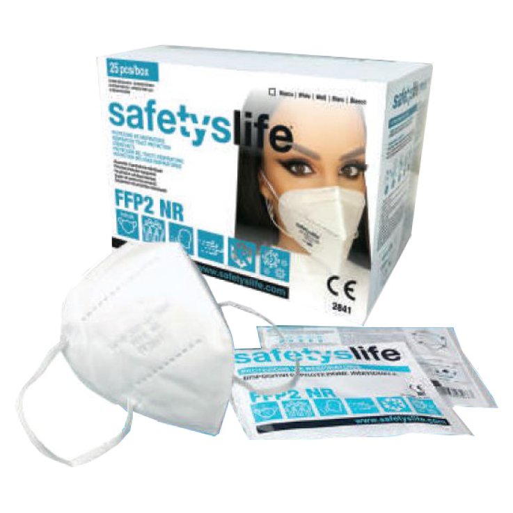 SAFETYSLIFE MASCHERINA FFP2 TRN BIANCA 25 PEZZI SAFETYSLIFE MASCHERINA FFP2 TRN BIANCA 25 PEZZI