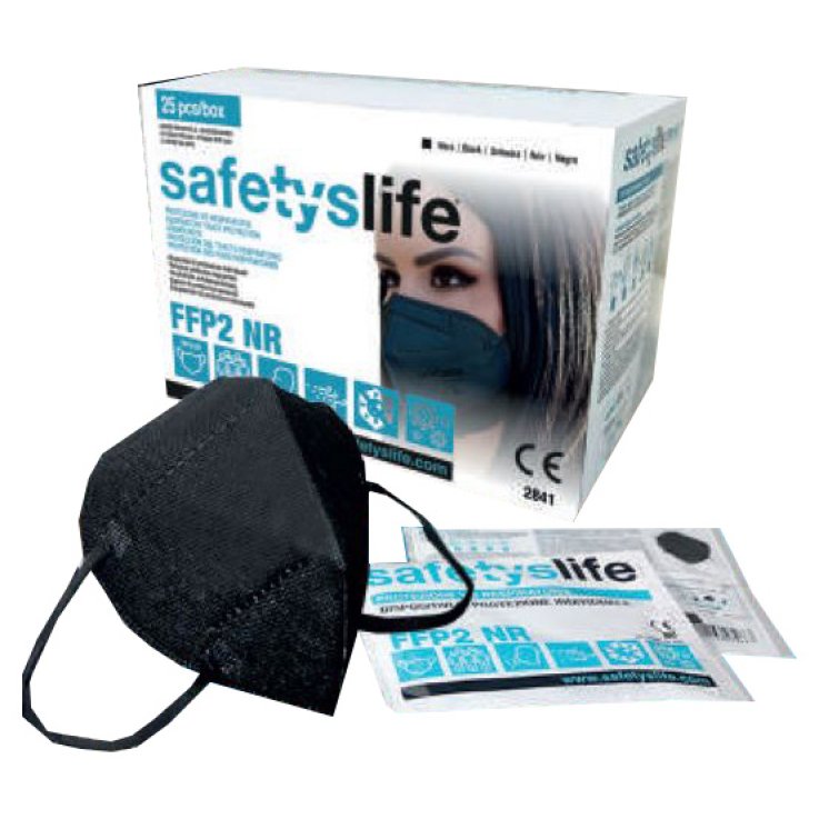 SAFETYSLIFE MASCHERINA FFP2 TRN NERA 25 PEZZI SAFETYSLIFE MASCHERINA FFP2 TRN NERA 25 PEZZI