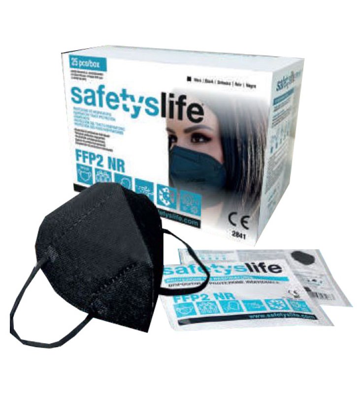 SAFETYSLIFE MASCHERINA FFP2 TRN NERA 25 PEZZI
