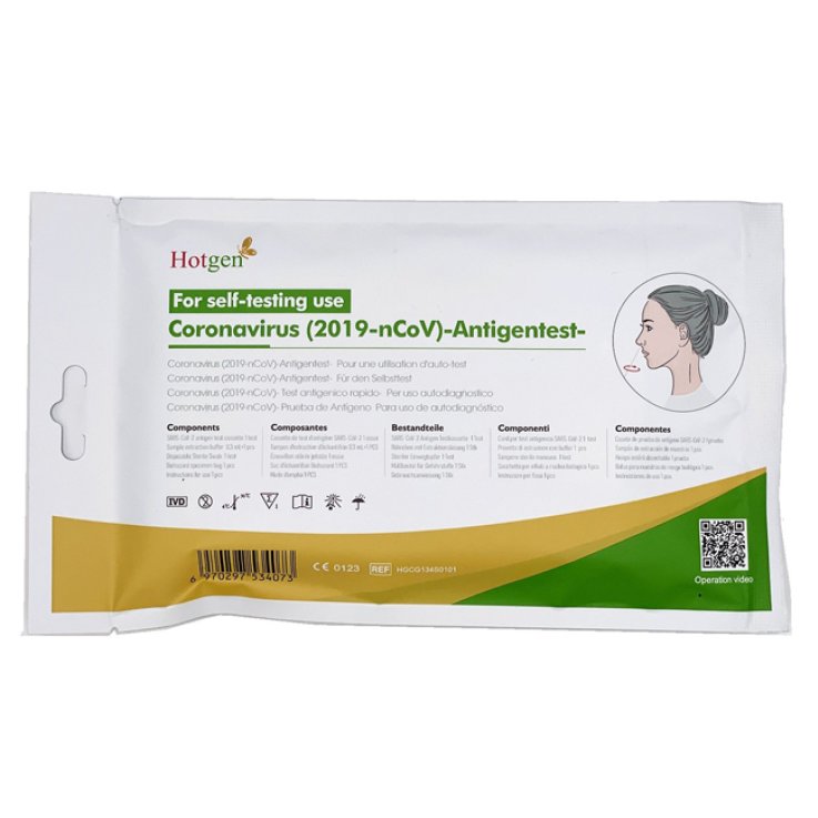 TEST ANTIGENICO RAPIDO COVID-19 HOTGEN AUTODIAGNOSTICO DETERMINAZIONE QUALITATIVA ANTIGENI SARS-COV-2 IN TAMPONI NASALIMEDIANTE IMMUNOCROMATOGRAFIA TEST ANTIGENICO RAPIDO COVID-19 HOTGEN AUTODIAGNOSTICO DETERMINAZIONE QUALITATIVA ANTIGENI SARS-COV-2 IN TAMPONI NASALIMEDIANTE IMMUNOCROMATOGRAFIA