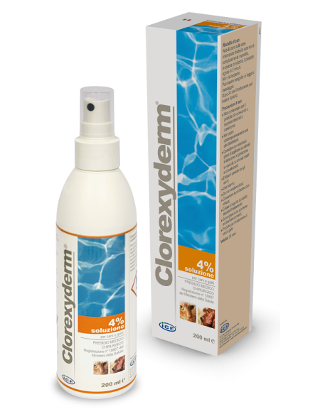 CLOREXYDERM SOLUZIONE 4% 200 ML