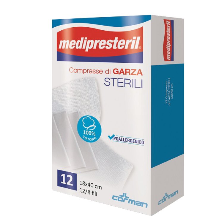 GARZA MEDIPRESTERIL 12/8 18X40 GARZA MEDIPRESTERIL 12/8 18X40