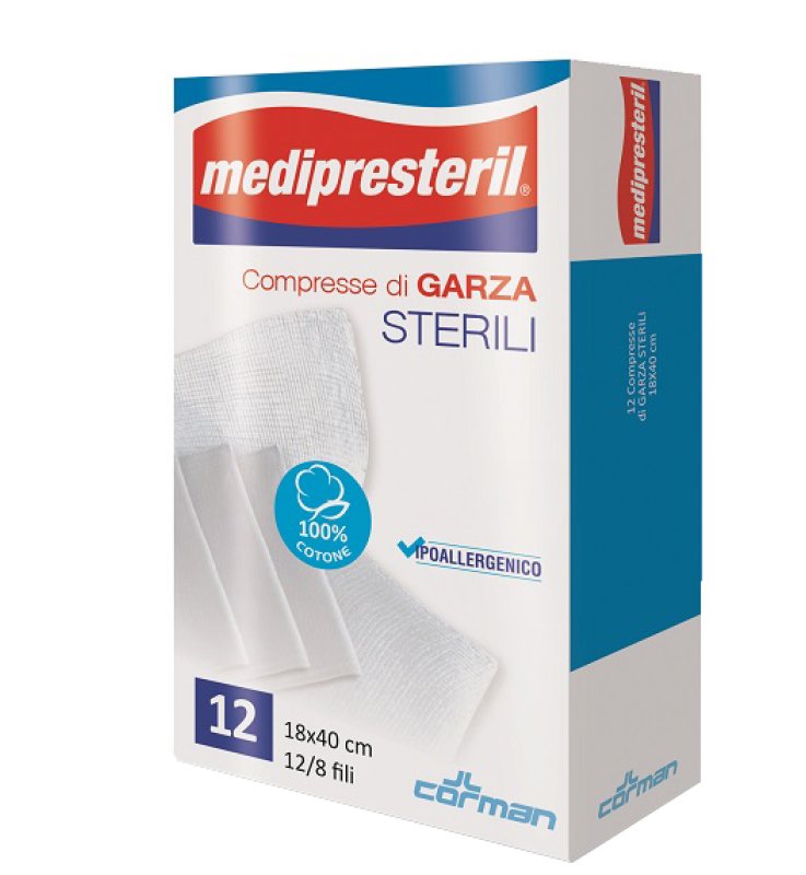 GARZA MEDIPRESTERIL 12/8 18X40 GARZA MEDIPRESTERIL 12/8 18X40
