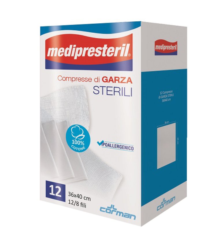 GARZA MEDIPRESTERIL 12/8 36X40 GARZA MEDIPRESTERIL 12/8 36X40