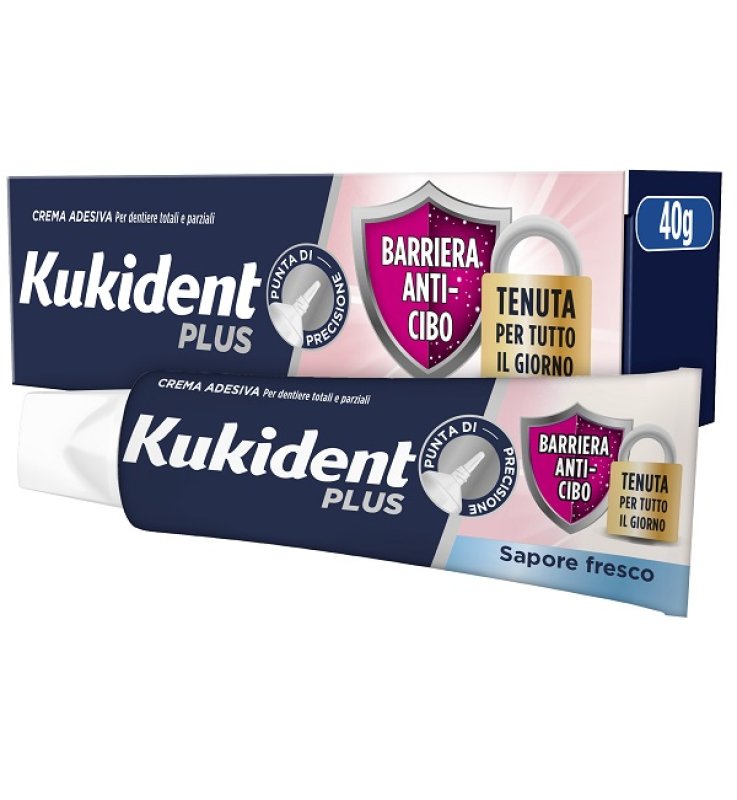 KUKIDENT PLUS DOPPIA PROTEZIONE CREMA ADESIVA DENTIERE 40 G