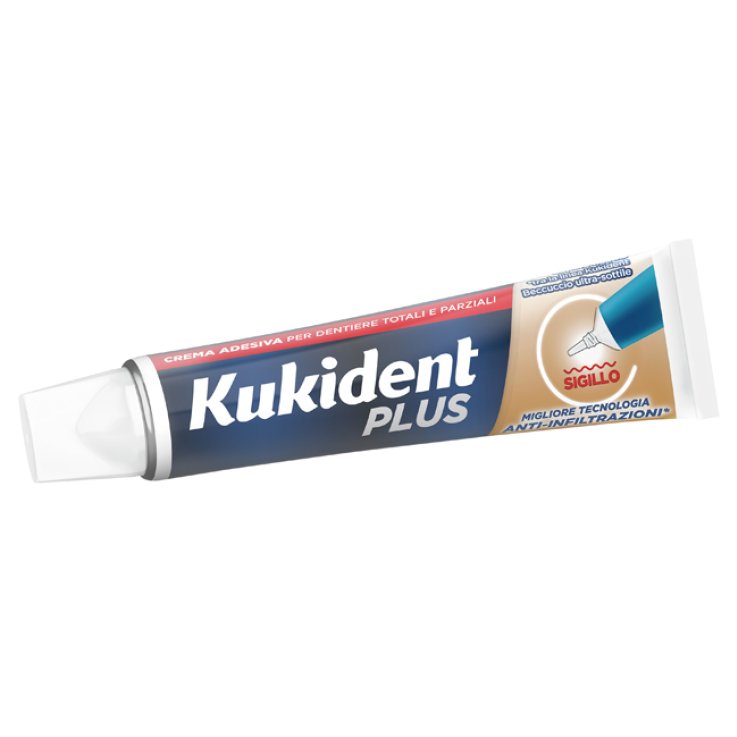 KUKIDENT PLUS SIGILLO ANTI INFILTRAZIONI CREMA ADEISVA DENTIERE 40 G KUKIDENT PLUS SIGILLO ANTI INFILTRAZIONI CREMA ADEISVA DENTIERE 40 G