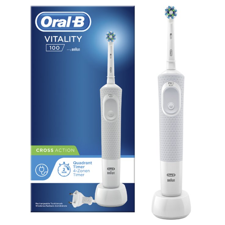 ORAL-B POWER VITALITY D100 CROSSACT BIANCO ORAL-B POWER VITALITY D100 CROSSACT BIANCO