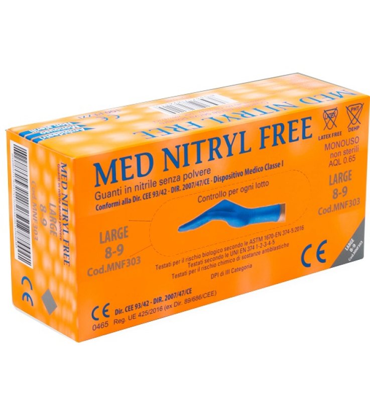 GUANTI NITR. S/POLV LA 100PZ  GA