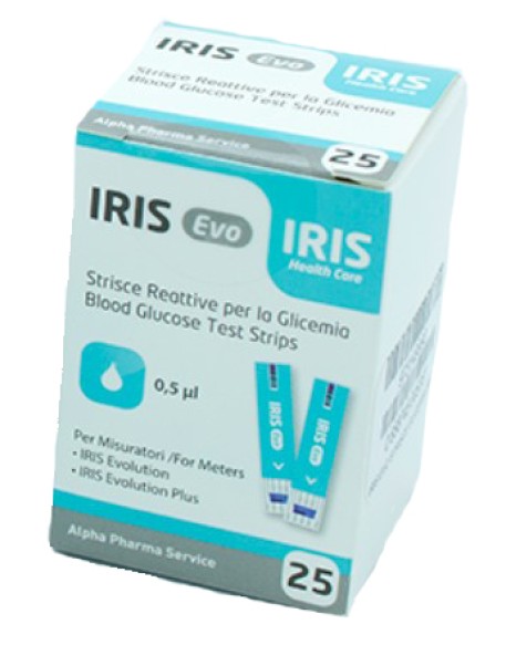 IRIS EVO Strisce Glucosio 25pz