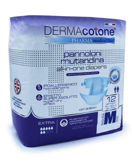 DERMACOTONE Pann.Mut.M 12pz