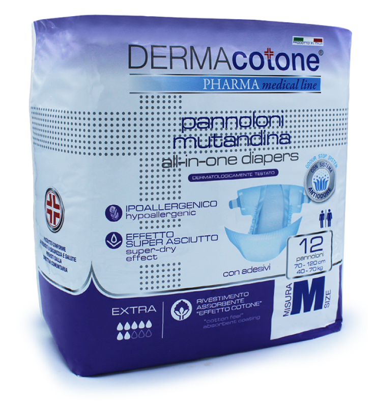 DERMACOTONE Pann.Mut.M 12pz