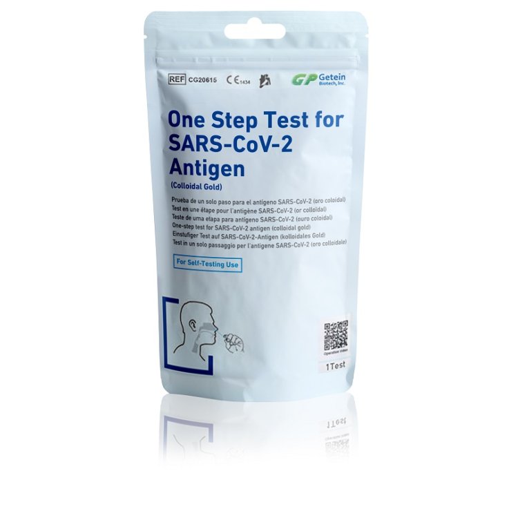 TEST ANTIGENICO RAPIDO COVID-19 ONE STEP AUTODIAGNOSTICO DETERMINAZIONE QUALITATIVA ANTIGENI SARS-COV-2 IN TAMPONI NASALI MEDIANTE IMMUNOCROMATOGRAFIA 1 PEZZO TEST ANTIGENICO RAPIDO COVID-19 ONE STEP AUTODIAGNOSTICO DETERMINAZIONE QUALITATIVA ANTIGENI SARS-COV-2 IN TAMPONI NASALI MEDIANTE IMMUNOCROMATOGRAFIA 1 PEZZO