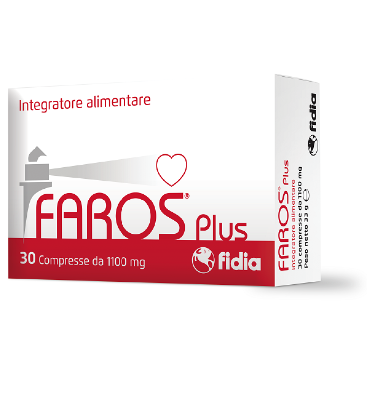 Faros Plus | Berberina 500 mg e Riso Rosso Fermentato Colesterolo 30 COMPRESSE