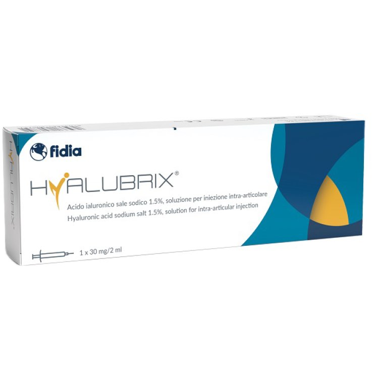 SIRINGA INTRA-ARTICOLARE HYALUBRIX ACIDO IALURONICO 1,5% 30MG 2 ML NO ETO SIRINGA INTRA-ARTICOLARE HYALUBRIX ACIDO IALURONICO 1,5% 30MG 2 ML NO ETO