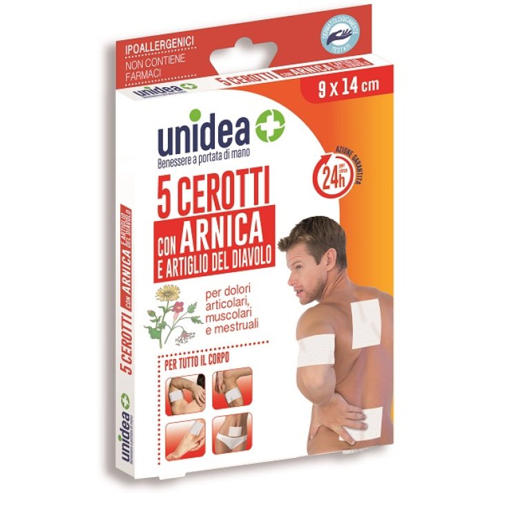 CEROTTO ANTIREUMATICO ALL'ARNICA UNIDEA 5 PEZZI CEROTTO ANTIREUMATICO ALL'ARNICA UNIDEA 5 PEZZI