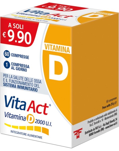 VITA ACT VIT D 2000 UI 60CPR