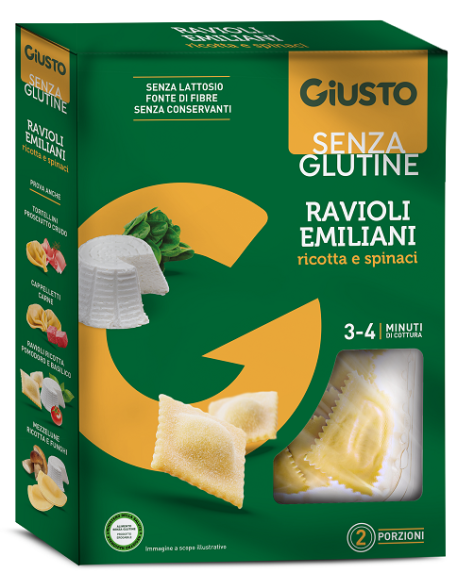 GIUSTO S/G RAVIOLI RICOTTA/SPI