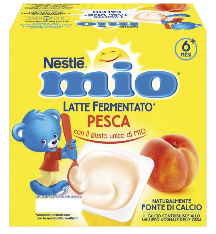 MIO Mer.Latte Ferm.Pesca4x100g