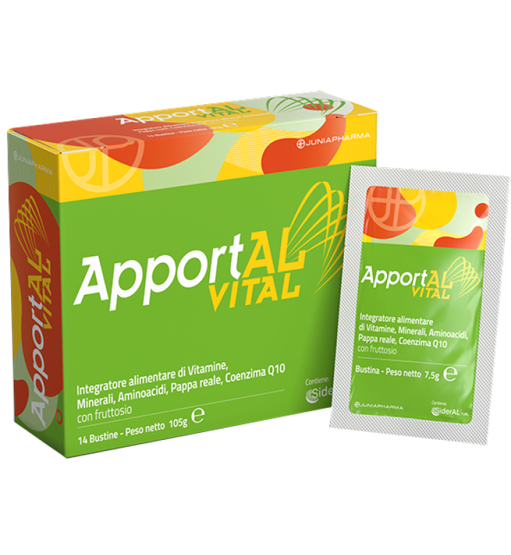 Apportal Vital Integratore di Vitamine, Minerali e Amminoacidi 14 bustine