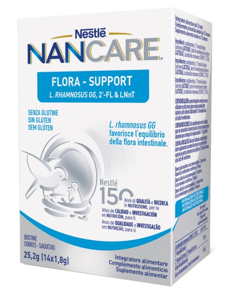 NESTLE' NANCARE FLORA SUPPORT 14 BUSTINE