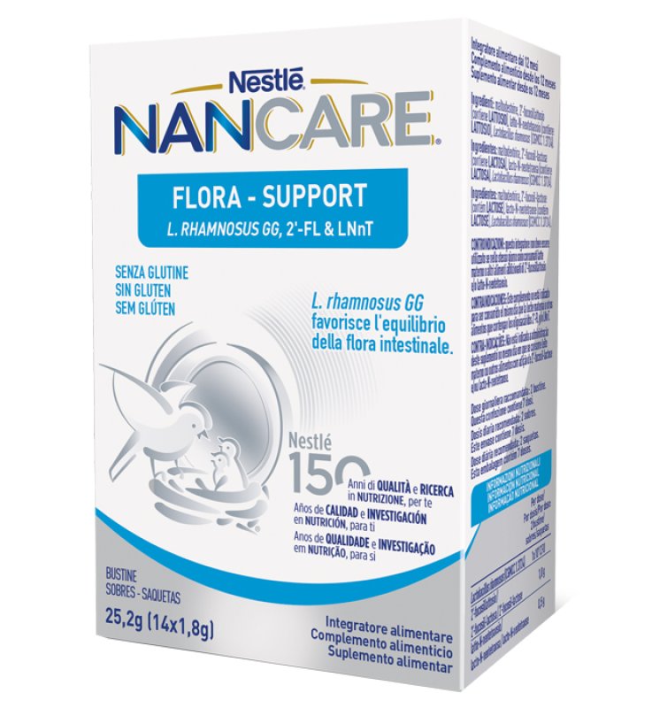 NESTLE' NANCARE FLORA SUPPORT 14 BUSTINE