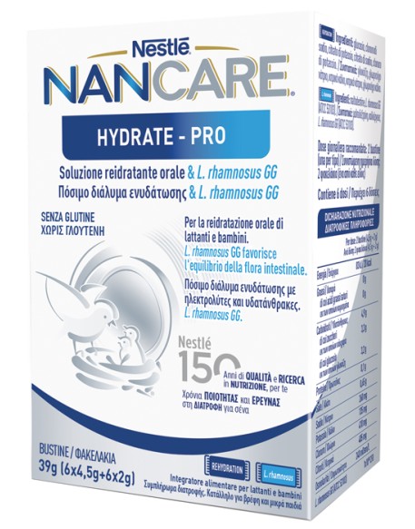 NESTLE' NANCARE HYDRATE PRO BUSTINE 6 X 4,5 G + 6 X 2 G