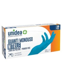 UNIDEA GUANTI S/POLV NI M 100