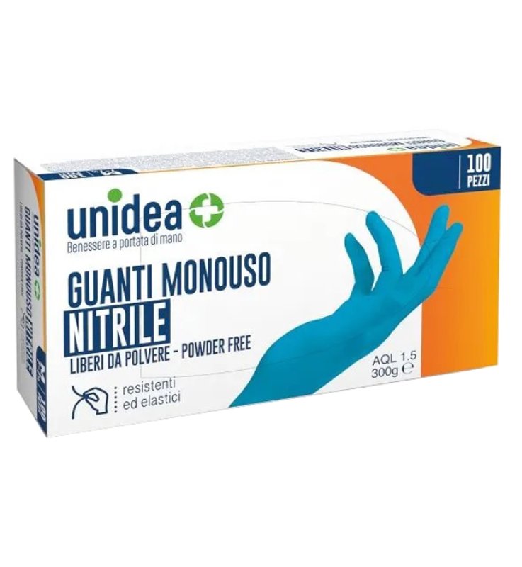 UNIDEA GUANTI S/POLV NI M 100