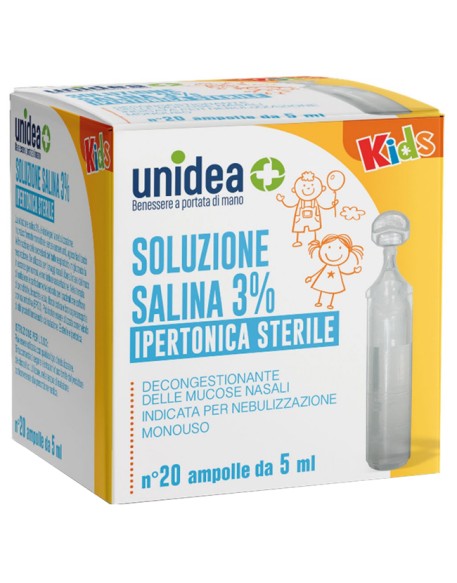 UNIDEA SOL SALINA IPER 3% 5ML 20