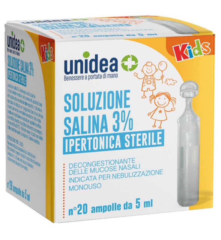 UNIDEA SOL SALINA IPER 3% 5ML 20